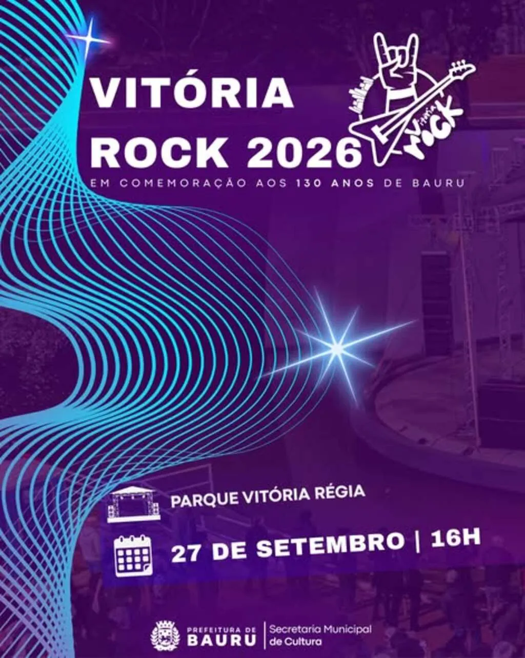 O rock vai tomar conta do Parque Vitória Régia