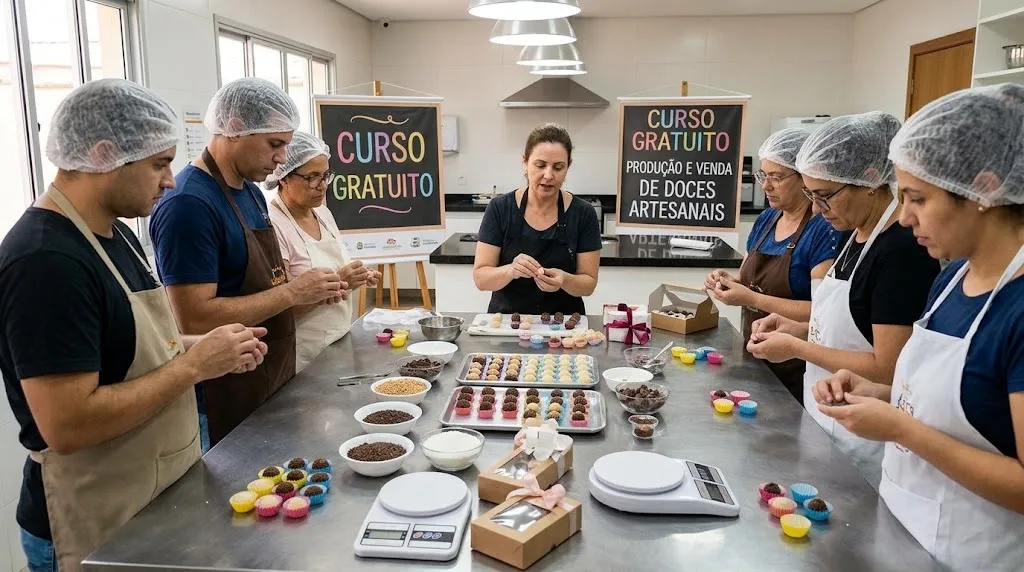 Sebrae e Senac oferecem curso gratuito de produção e venda de doces artesanais
