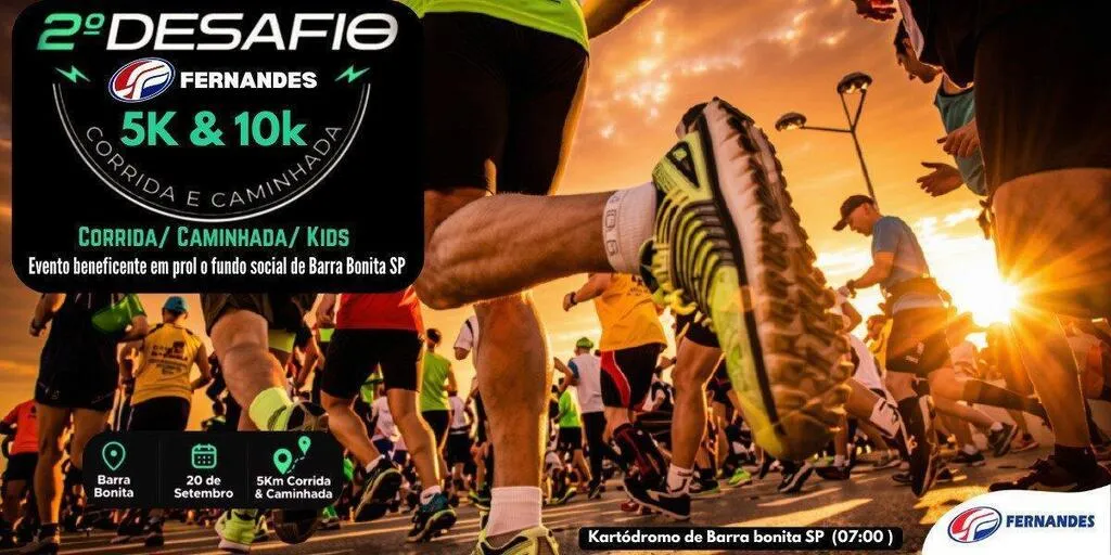 2º Desafio Fernandes de Corrida e Caminhada acontece no domingo (20)
