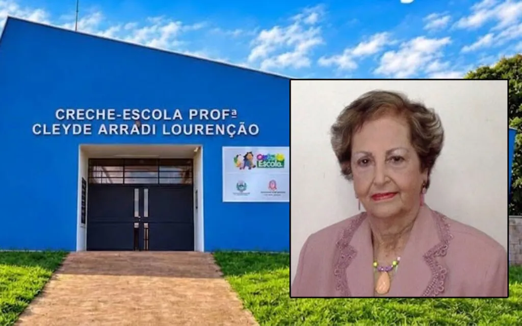 Nova creche-escola recebe o nome da professora Cleyde Arradi Lourenção