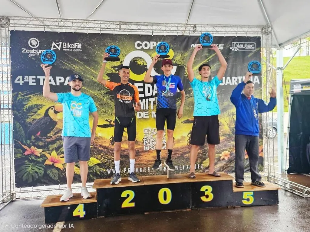 Ciclistas de Barra Bonita conquistam pódios na 4ª etapa da Copa Pedal Sem Limites